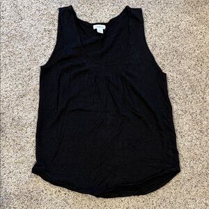 Sundance Black Linen-Blend Tank Top